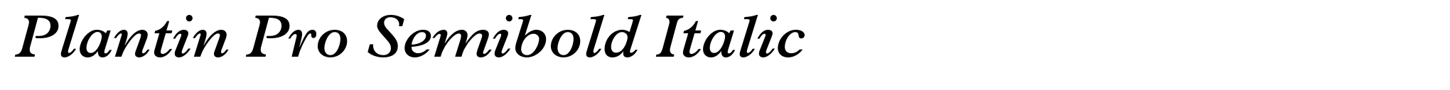 Plantin Pro Semibold Italic image
